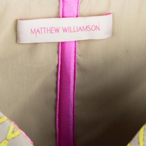 Vibrant Strapless Dress Matthew Williamson Multicolor Print Y2K MILLENIAL VIBES - Picture 13 of 14